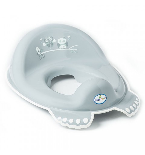 Tega Baby Sowa - nakładka sedesowa antypoślizgowa | Szary